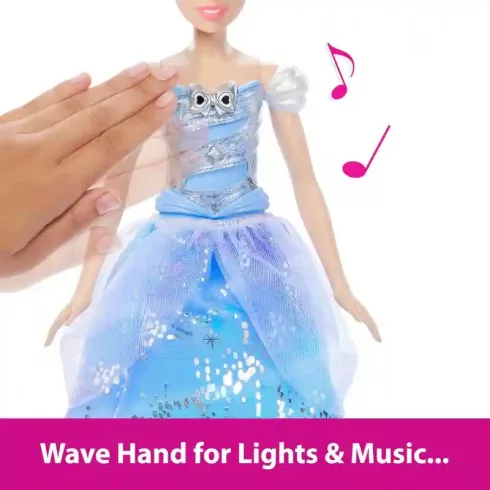 Mattel Disney Princess Hamupipőke interaktív baba fénnyel és hanggal
