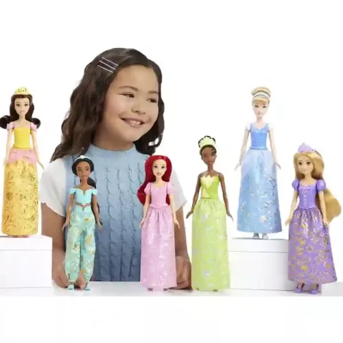 Mattel Disney hercegnők levehető ruhákkal 7db-os ajándékszett 29cm