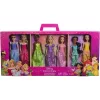 Mattel Disney hercegnők levehető ruhákkal 7db-os ajándékszett 29cm