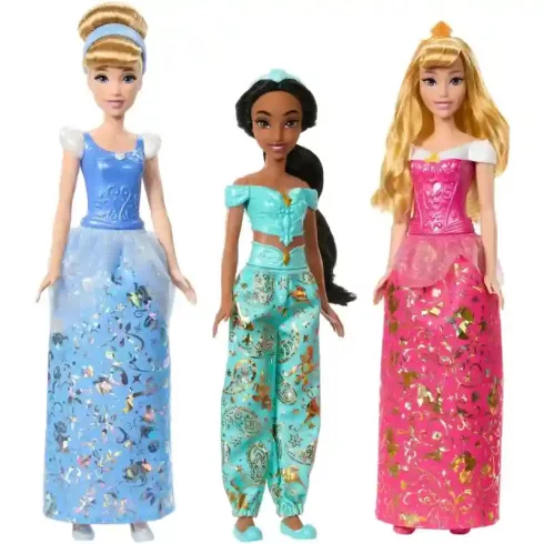 Mattel Disney hercegnők levehető ruhákkal 7db-os ajándékszett 29cm
