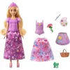 Mattel Disney Princess Aranyhaj és a nagy gubanc: 2 az 1-ben Aranyhaj baba, Rapunzel