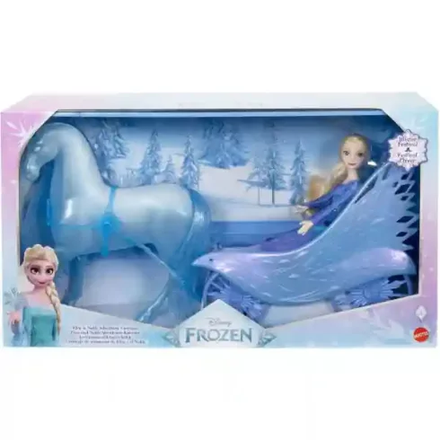 Mattel Disney Jégvarázs: Elza hercegnő baba és Nokk jéghintója