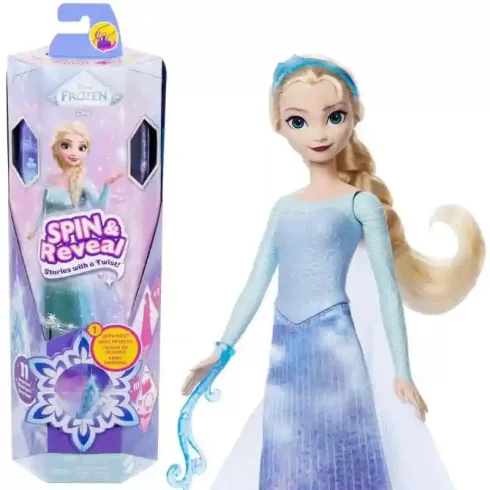 Mattel Disney Spin & Reveal Jégvarázs: Elza baba meglepetés kiegészítőkkel