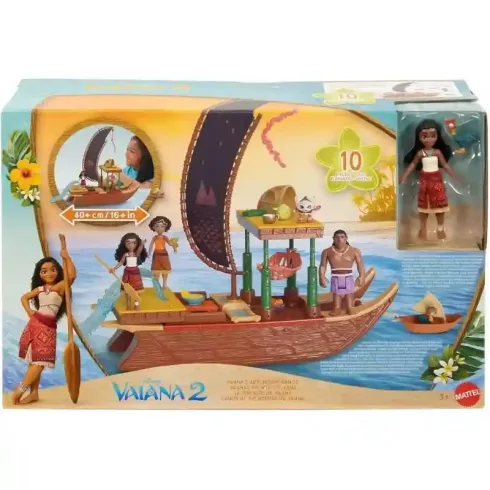 Mattel Disney Vaiana 2: Vaiana hajós kalandja játékszett