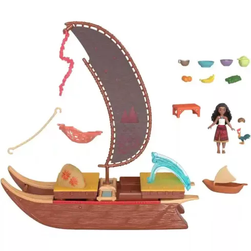 Mattel Disney Vaiana 2: Vaiana hajós kalandja játékszett