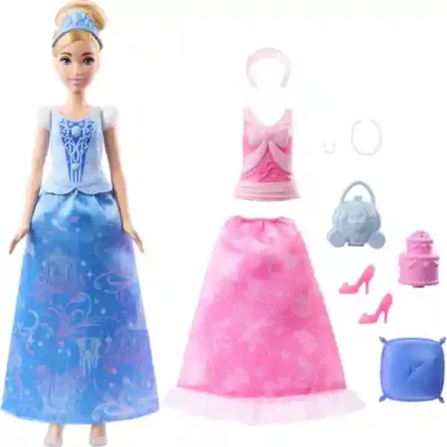 Mattel Disney Princess Hamupipőke: 2 az 1-ben Hamupipőke baba