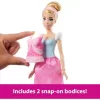 Mattel Disney Princess Hamupipőke: 2 az 1-ben Hamupipőke baba
