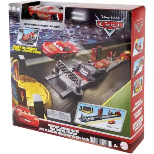 Mattel Disney Verdák: Kaszkadőr- és ugratópálya Villám McQueen kisautóval