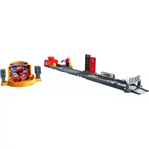 Mattel Disney Verdák: Kaszkadőr- és ugratópálya Villám McQueen kisautóval