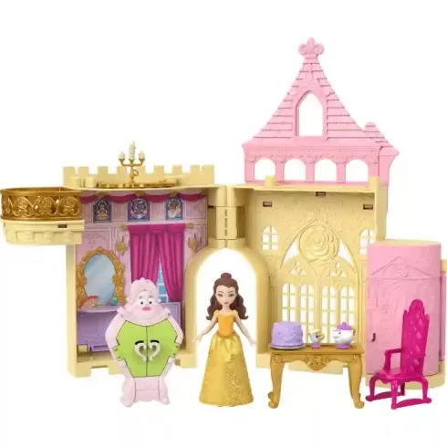 Mattel Disney A szépség és a szörnyeteg: Belle szétnyitható kastélya babával
