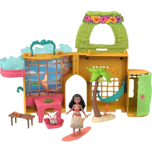Mattel Disney Vaiana: Vaiana szétnyitható kastélya babával
