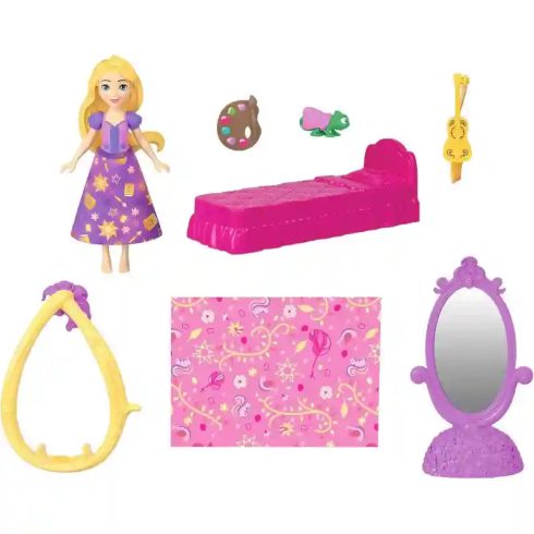 Mattel Disney Aranyhaj és a nagy gubanc: Aranyhaj hercegnő baba tornya, Rapunzel