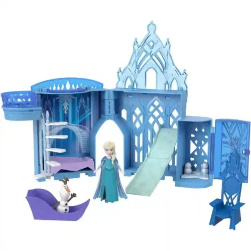 Mattel Disney Jégvarázs: Elza szétnyitható kastélya babával