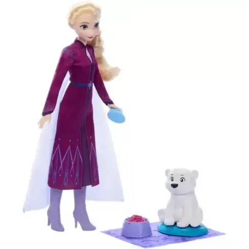 Mattel Disney Jégvarázs: Elza hercegnő baba és a kis jegesmackó