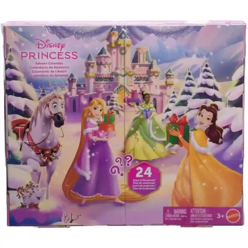 Mattel Disney Princess adventi kalendárium, naptár babákkal