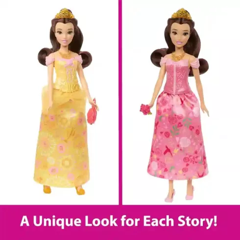 Mattel Disney A szépség és a szörnyeteg: 2 az 1-ben Belle divatbaba ruhával