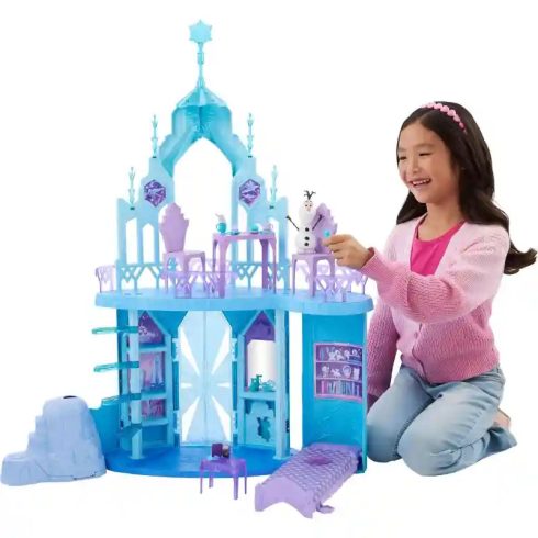 Mattel Disney Jégvarázs: Elza hercegnő jégpalotája Olaf figurával