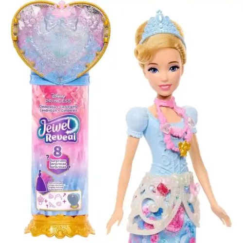 Mattel Disney Princess Jewel Reveal: Hamupipőke csupaszív baba játékszett