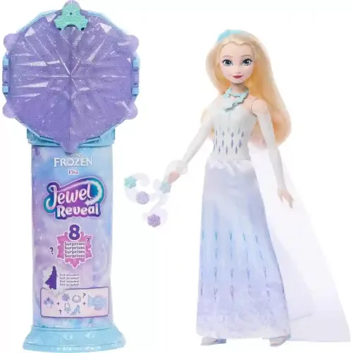 Mattel Disney Frozen Jewel Reveal Jégvarázs: Elza jégkristály baba játékszett