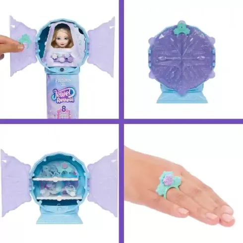 Mattel Disney Frozen Jewel Reveal Jégvarázs: Elza jégkristály baba játékszett