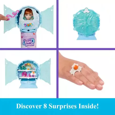 Mattel Disney Frozen Jewel Reveal Jégvarázs: Anna jégkristály baba játékszett