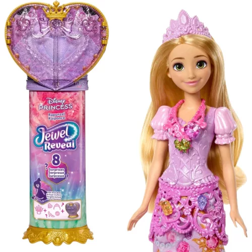 Mattel Disney Jewel Reveal Aranyhaj és a nagy gubanc: Aranyhaj csupaszív baba játékszett