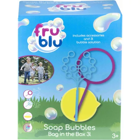 FruBlu Eco buborékfújó szett 3 liter folyadékkal