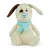 Plüss kutya fényes orral 25 cm
