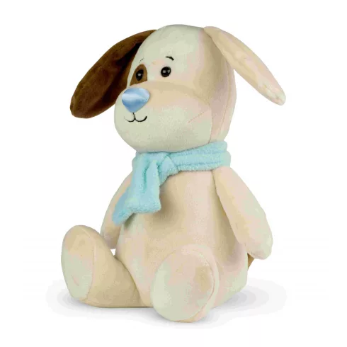 Plüss kutya fényes orral 25 cm