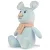 Plüss egér fényes orral 25 cm