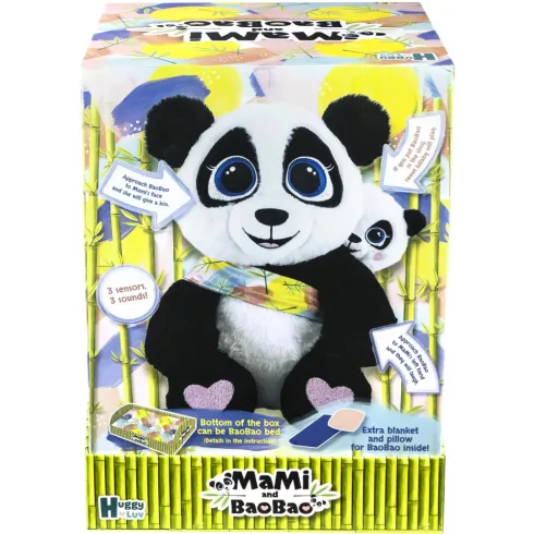 Huggy Luv - Interaktív panda mama és kicsinye