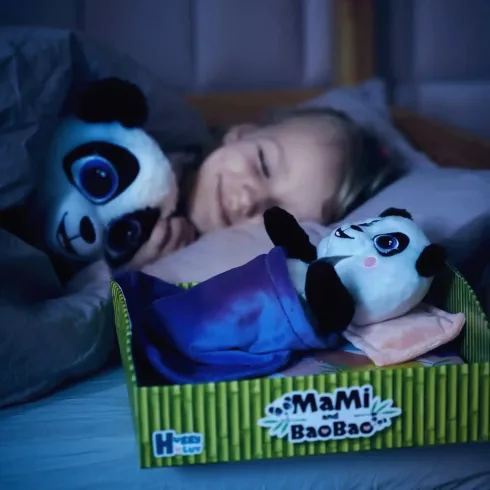 Huggy Luv - Interaktív panda mama és kicsinye