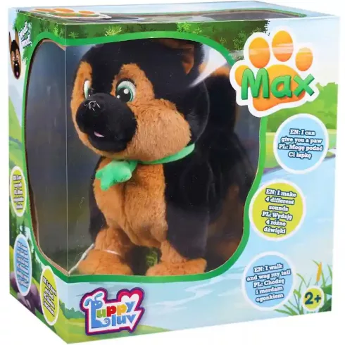 Puppy Luv - Max, az interaktív plüss németjuhász kutyus