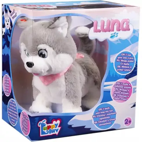 Puppy Luv - Luna, az interaktív plüss husky kutyus