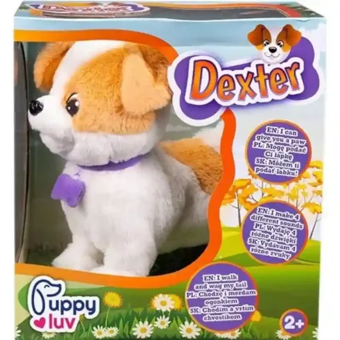 Puppy Luv - Dexter, az interaktív plüss kutyus