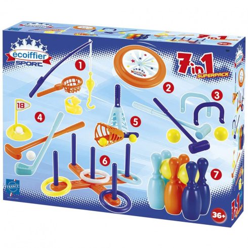 Écoiffier Sport 0189 7 az 1-ben játék sportszett