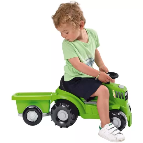 Écoiffier 0359 Játék traktor bébitaxi utánfutóval