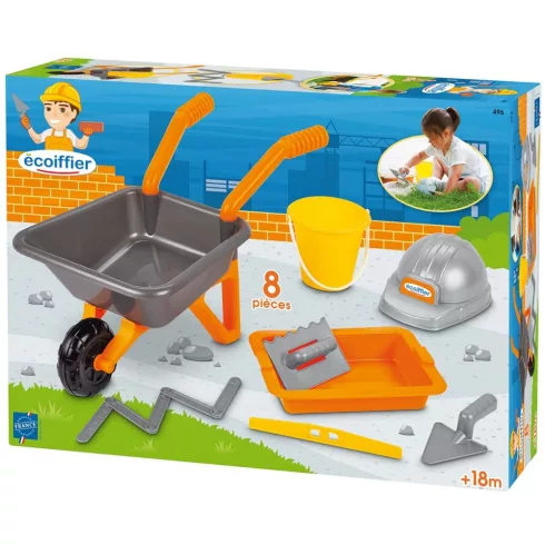 Écoiffier 0496 Építős szerepjáték talicskával