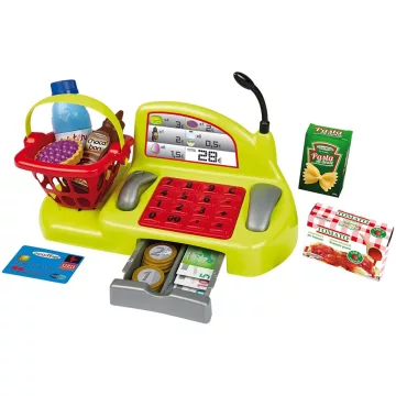   Écoiffier 100% Chef 1230 Játék pénztárgép bevásárlókosárral
