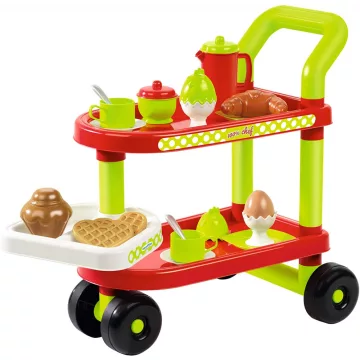 Écoiffier 100% Chef 1612 Zsúrkocsi reggelivel