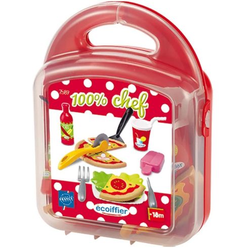 Écoiffier 100% Chef 2589 Szeletelhető pizza játékszett