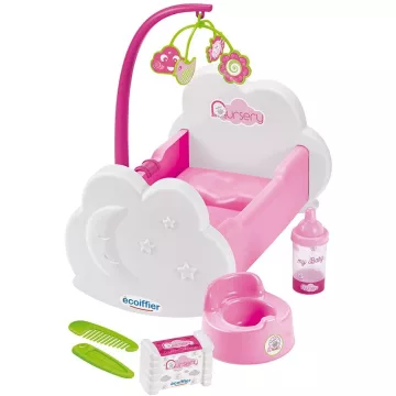   Écoiffier Nursery 2873 Bölcső játékbabáknak kiegészítőkkel