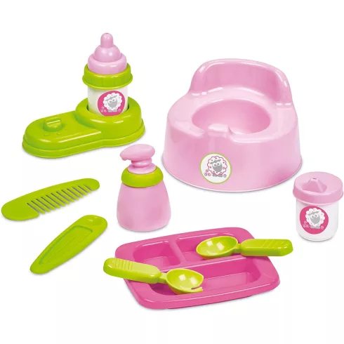 Écoiffier Nursery Etetőszék, babakád és babaágy játékbabáknak