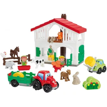Écoiffier Abrick 3021 Farm traktorral és háziállatokkal
