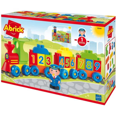 Écoiffier Abrick 3349 Betű- és számvonat játékszett