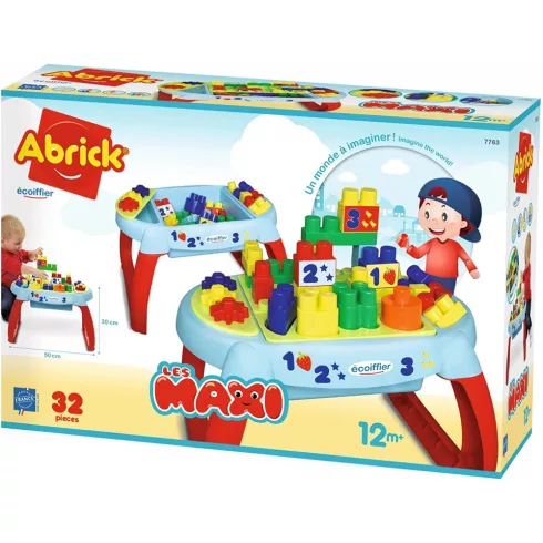 Écoiffier Abrick 7763 Készségfejlesztő építőasztal játékszett