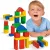 Eichhorn - 50db-os színes fa építőjáték formaválogatóval (100050161)