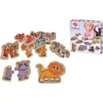 Eichhorn - 16 darabos fa állatos puzzle