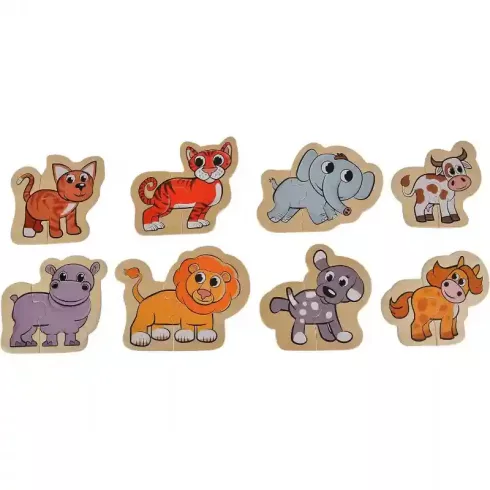 Eichhorn - 16 darabos fa állatos puzzle