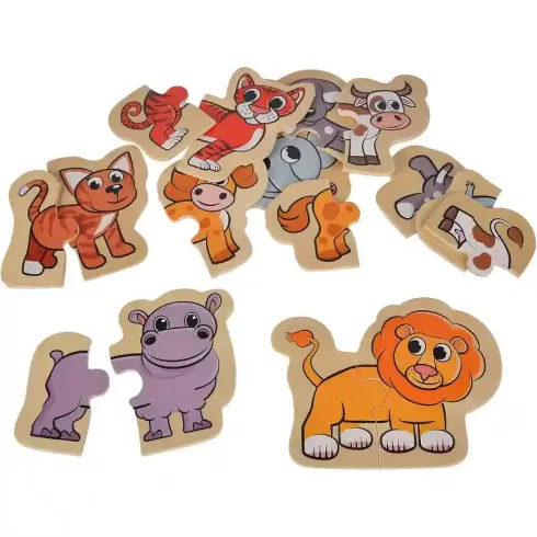 Eichhorn - 16 darabos fa állatos puzzle